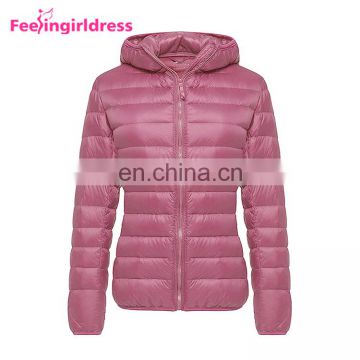 Wholesale Factory Price Jacket Ultra Light Women Winter Duck Down Jacket