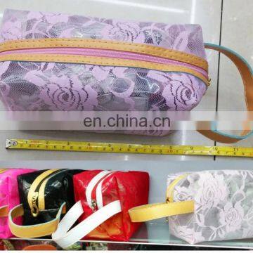 Flower pattern PVC Travel Cosmetic Bags