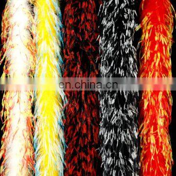 Factory Wholesale Colorful Chandelle high quality Feather Boa dor decorations