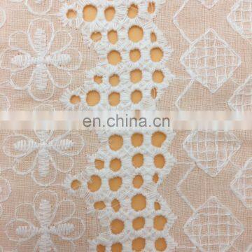 OLF TL09726 customized flower design schiffley africa lace fabric for clothing