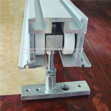 Powder Coated Aluminum Sliding Partition Wall Components for Operable Windows & Doors