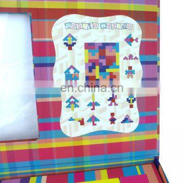 Square Cardboard Kids Puzzle Toy Box With PVC Window photo-6