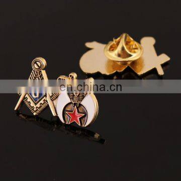 Masonic design metal lepal pin