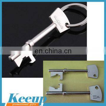 Small Fast Selling Items Skeleton Key Bottle Opener Keychain with Logo