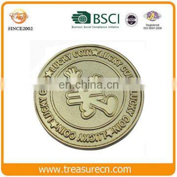 Customized antique metal brass coin dealer