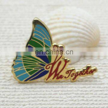 Custom Shape Hard Enamel Butterfly Lapel Pin Badge for Souvenir photo-4