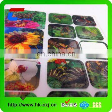 customize lenticular 3d animal sticker