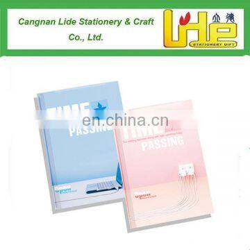 Time passing cheapest custom recycle material notebook for brand advertising