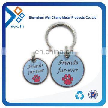 Fashion Cheap Custom Cut Out Round Metal Keychain