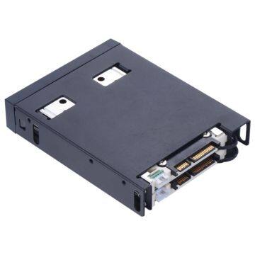 Aluminum 2.5in Dual Bay Tray-less SATA Hot Swap Mobile Rack for 2.5in Internal SSD/HDD Enclosure