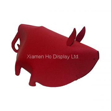 Ho Display Commercial Event Props Decorative Artificial Leather Red Piggy Display photo-2