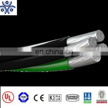 Low voltage 600V AAAC 8176 conductor XLPE insulation 4 conductor 4/0 /2/0/2AWG power cable