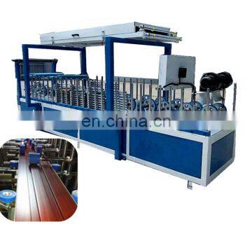 PVC film cold glue wrapping machine for MDF profile, PVC profile