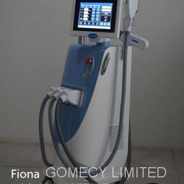 3 IN 1 E-light ipl rf+nd yag laser /SHR remove hair permanently multifunctional beauty machine