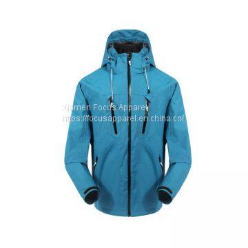 Waterproof Fashion Rain Jacket Functional Softshell Camping Hiking Skiing Jacket with hood