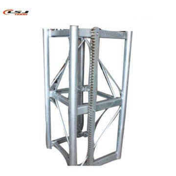 Construction Building Elevator Hoist Spare Parts dip painted Galvanized mast section