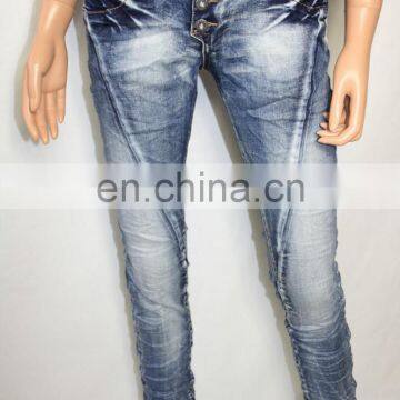 DiZNEW 2019 OEM ODM Wholesale Custom USA Women's Jeans Pants Crush Jeans photo-7