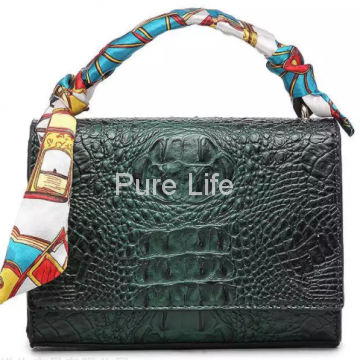 2020 new crocodile silk scarf handbag