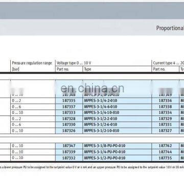 Festos Proportional Pressure Control Valve MPPES-3-1/8-6-420 187353 photo-2