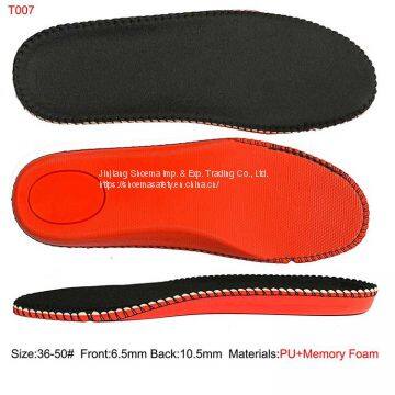 PU Memory Foam Shoe Insoles for Making Safety Shoe