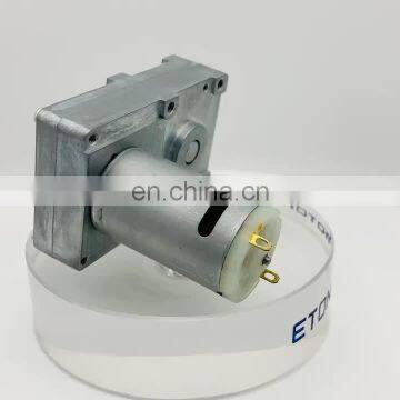 Etonm new type high torque high speed 12v flat gear motor 73mm