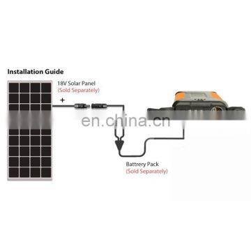 38000 mah solar portable power bank led light