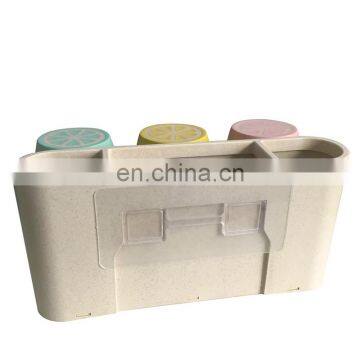 Suction Set Bathroom Plastic Toothpaste Cup Wall Mount Toothbrush Holder photo-4