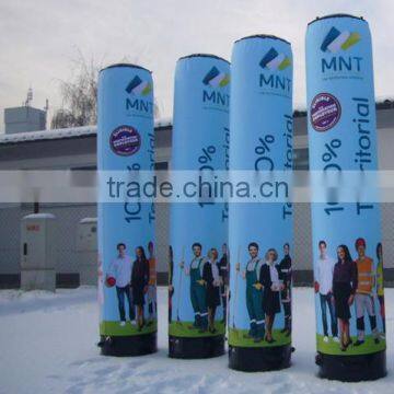 inflatable Light blue lamp post with printing