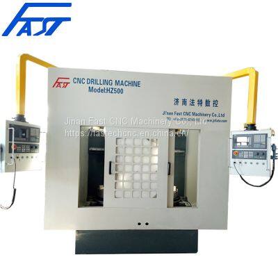 Jinan Customized CNC Double-Spindle Round Parts Drilling Machine Model FLZ500-30-2 Exported to Russia