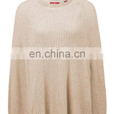 Fashion Knitted Women Merino Poncho Pattern photo-4
