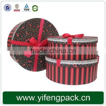 High quality jubilant design big paper round gift box