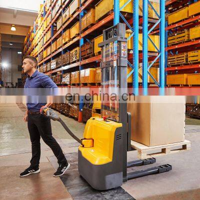 Automatic Electric Stacker Forklift With Straddle Forks With 3 Meters Lifting Height Capacity Electric Walkie Straddle Stacker photo-4