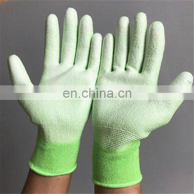 Environmental Friendly Bamboo Fiber Palm Coated PU Working Gloves photo-3