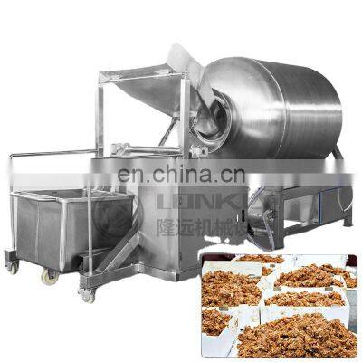 LONKIA Newly Automatic Meat Vacuum Tumbler For Meat Processing Plant 300L 500L 1000L Sausage Processing Machine