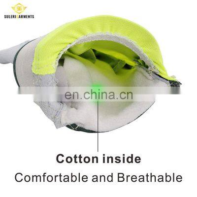 Cheap Wholesale Safety Work Gloves Manufacturers Select Shoulder Leather Palm Working Glove photo-4