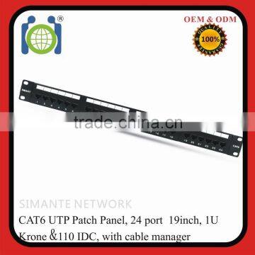 UTP CAT6 24 Port RJ45 Patch Panel photo-2
