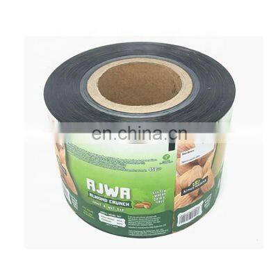 Custom printed almond nuts aluminium foil plastic food packaging film roll