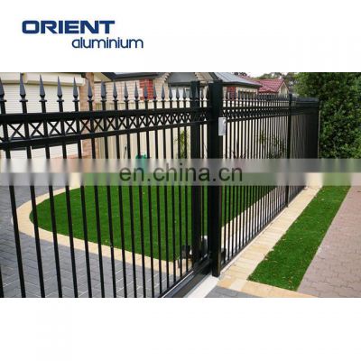 easy assemble free maintenance decorative  powder coated aluminum fence panels with posts