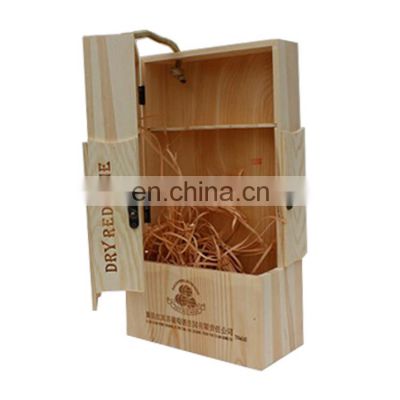 Unique design handmade wooden wine packing box wooden box for wine