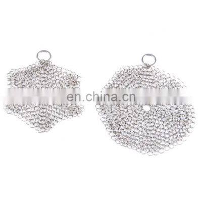 High Quality Stainless Steel Ring Screen Mesh Chainmail Scrubber for Pot Cleaner photo-2