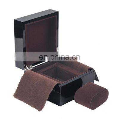 Custom-made clamshell wooden watch gift box packing jewelry box