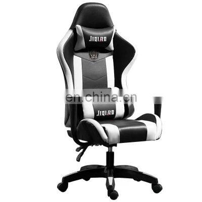 custom cheap price pink pu leather led rgb computer game chair gamer racing gaming chair with footrest and massage