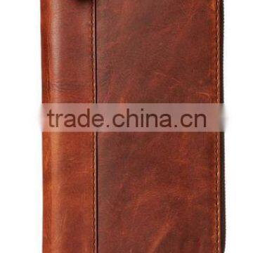 Vintage Cowhide Leather Clutch Wallet Travel Organizer Wallet for Men photo-2