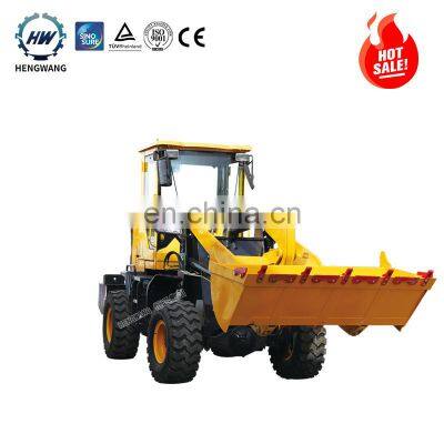 Earth Moving Machinery 1 Ton 2ton 3ton Small  Wheel Loader Machine Mini Tractor Front End Loader For Sale