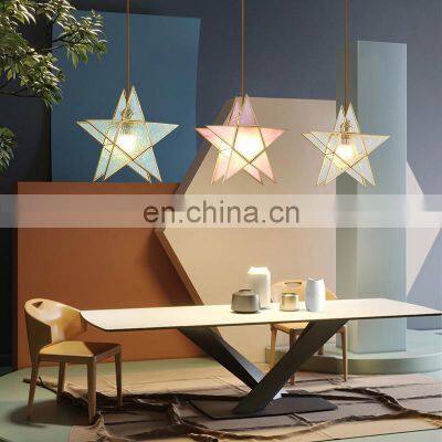 New Arrival Modern Minimalist Pendant Light Aisle Balcony Ceiling Light Brass And Glass Bedside Small Chandelier photo-4