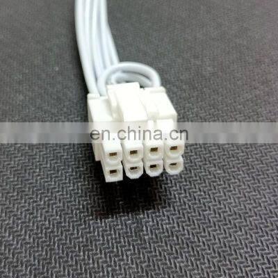 White 8pin Sleeved Pcie Splitter Female to Dual 8P(6+2)pin Male Power Cable Express Adapter Power Cable photo-4