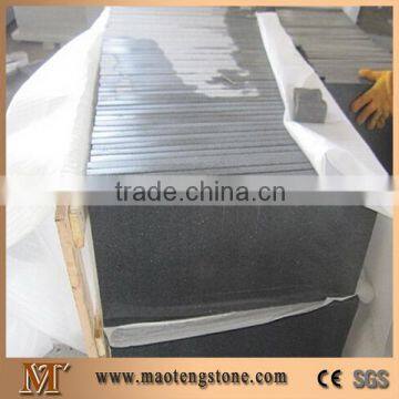 Black Granite Tile, Honed Basalt with Brushed finished