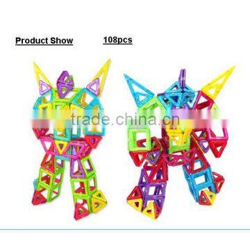 High Quality Plastic Magnetic Building Blocks Toy of Kids 2016 Christmtas Gifts; Popular Environmental Magnetic Toys; DIY Toys photo-2