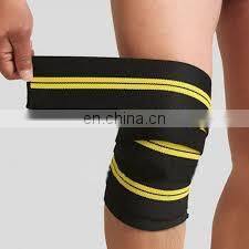 Elastic Breathable Knee Pain Relief Straps Support Wraps Gym Squat Lifting Knee Brace Compression Bandage Sleeve photo-5
