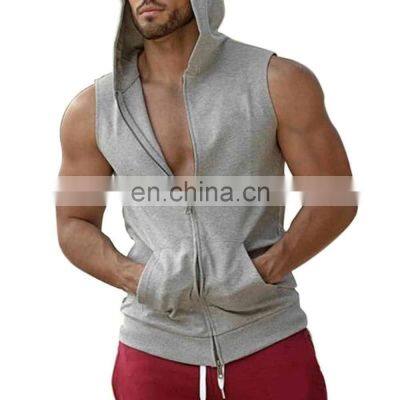 OEM Gym Singlets Mens Tank Tops S GYM Tank Top Sports Clothes Stringer Bodybuilding Fitness Men Fashion Custom Cotton Spandex photo-3